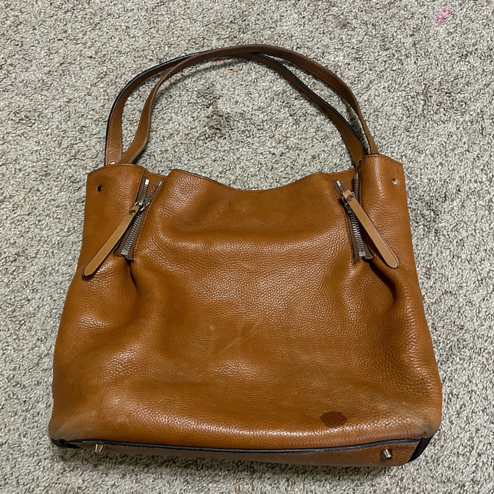 Burberry Calfskin House Check Maidstone Medium Brown Shoulder Bag Authentic Tote - Picture 2 of 16
